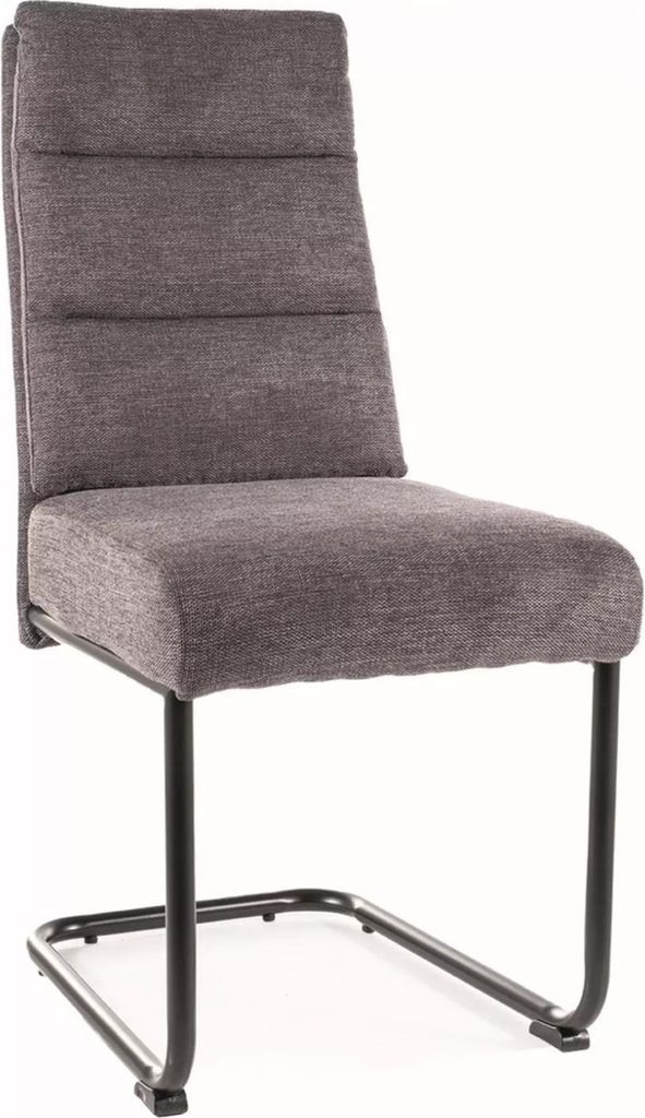 Polsterstuhl dunkelgrau 97cm hoch Metall