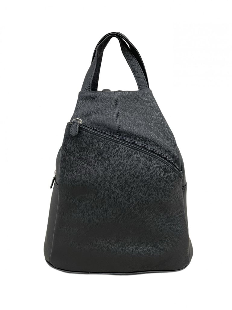 C6080 Cinino Sicherheitsrucksack Lederrucksack Schwarz Produktbild 