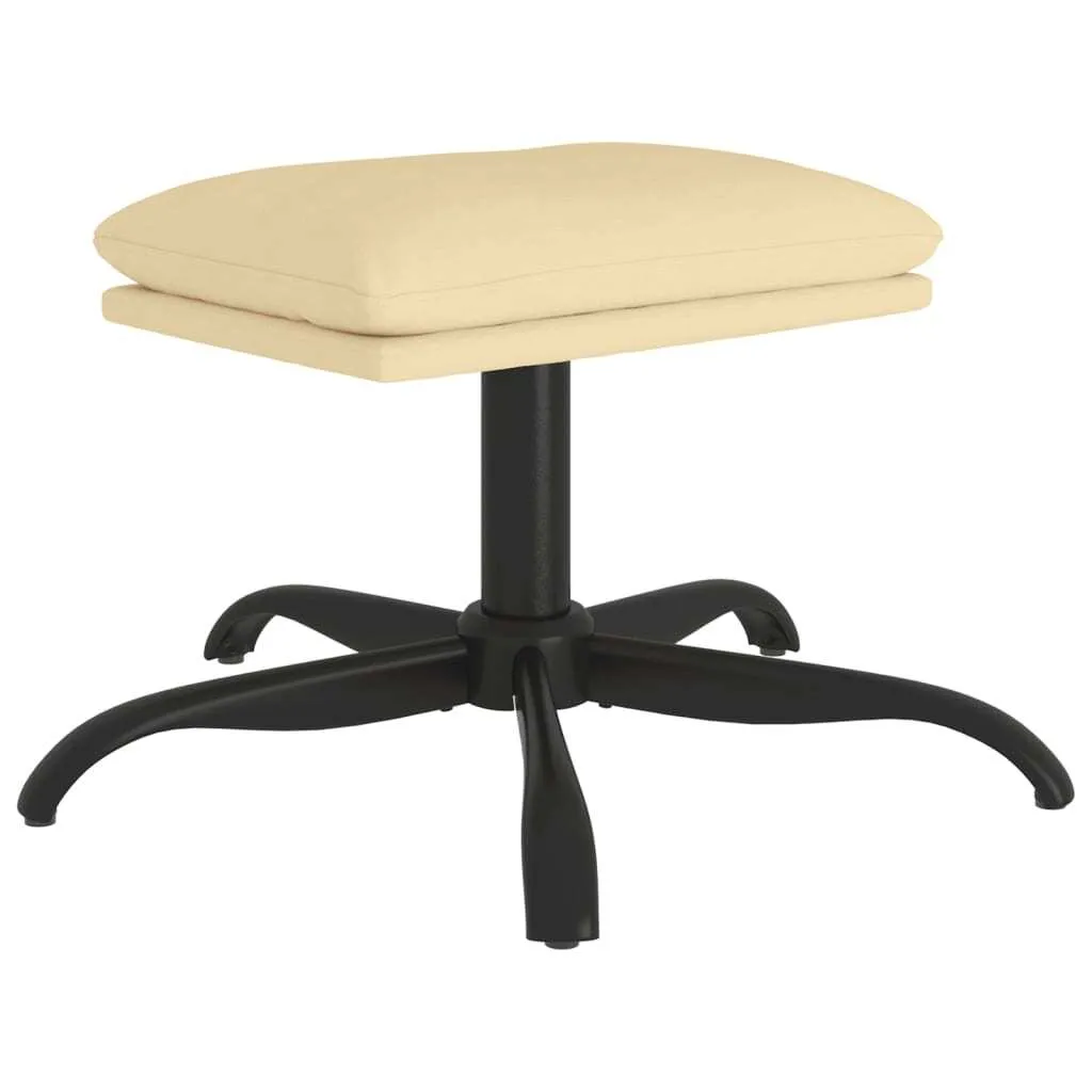 Pouf Quadrato 60x60 Velluto Bianco Crema | Poggiapiedi Design Soggiorno