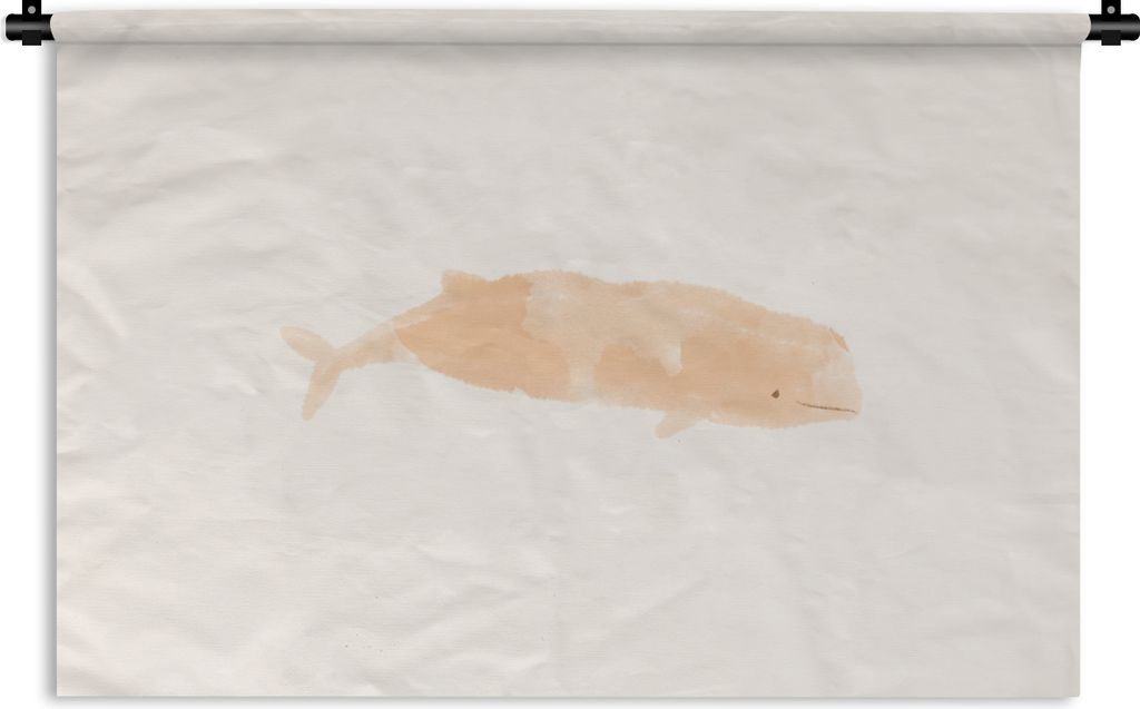 MuchoWow® Wandteppich Wandbehang Fisch - Aquarell - Pastell Produktbild 
