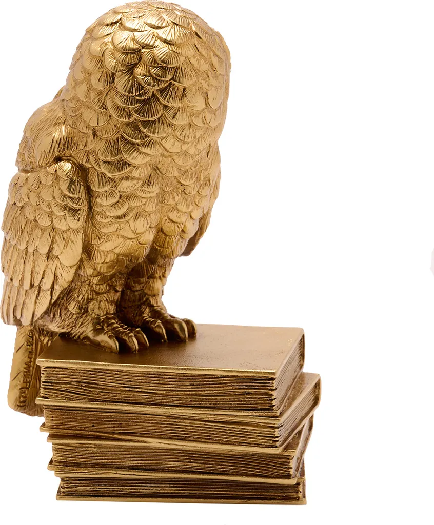 Statue Harry Potter Hedwige dorée - Objet de Décoration et de Collection - 3