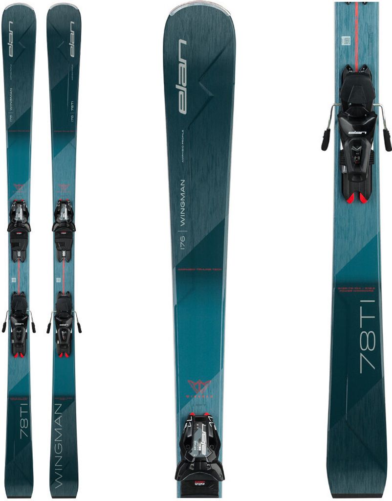 Abfahrtsski ELAN Amphibio 14 Ti Fusion X + EMX 11.0 GW Blau 160 cm 170 bis 180 cm