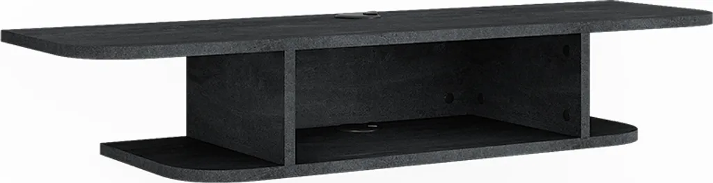Meuble TV Gain de Place Vicco Lorio 105cm Noir pour Petit Salon et Studio