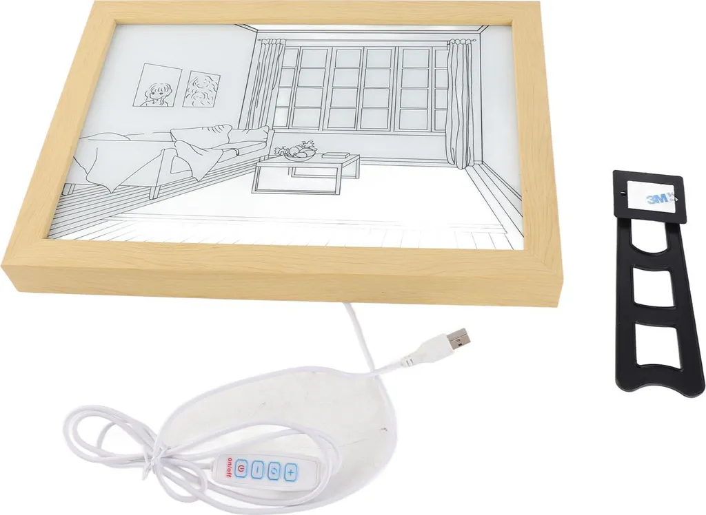 Tableau LED Art Moderne avec 3 Modes d'Éclairage et Alimentation USB - 5