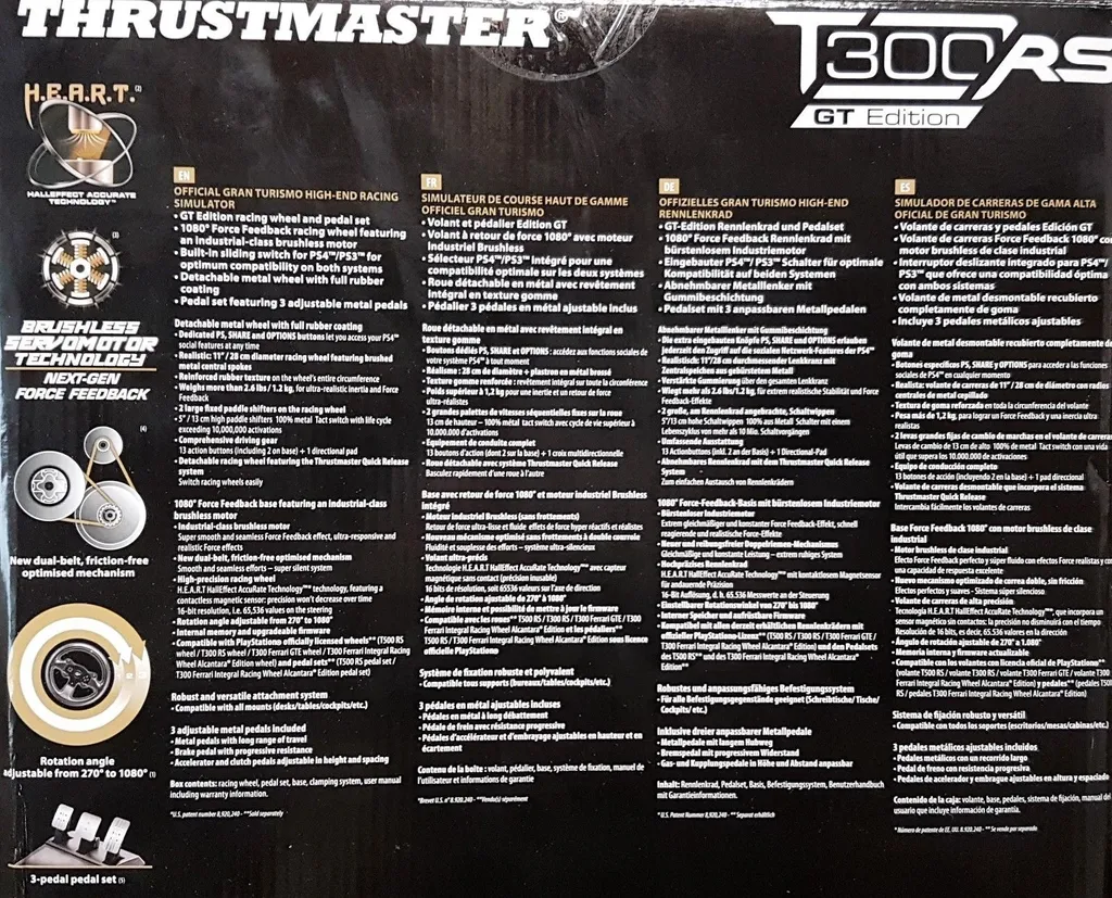 Volant Thrustmaster T300 RS GT Edition Force Feedback pour PS5 et PC - 22
