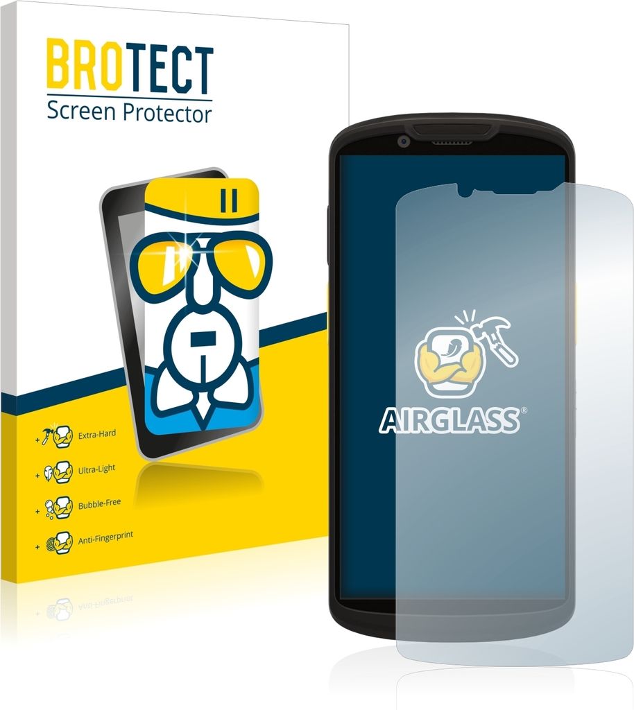 BROTECT Schutzglas für Zebra TC53 Schutzfolie Panzer Folie Glas Display Schutz klar