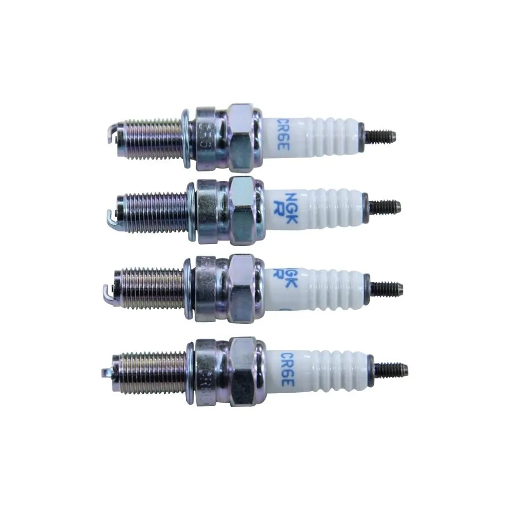 4 Candele Nuove NGK CR6E 6965 - Accensione Sicura per la Tua Moto