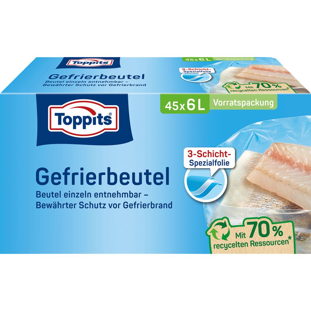 TOPPITS 4008871208149 Sacchetti per congelatore TOPPITS, 45 Immagine del prodotto 