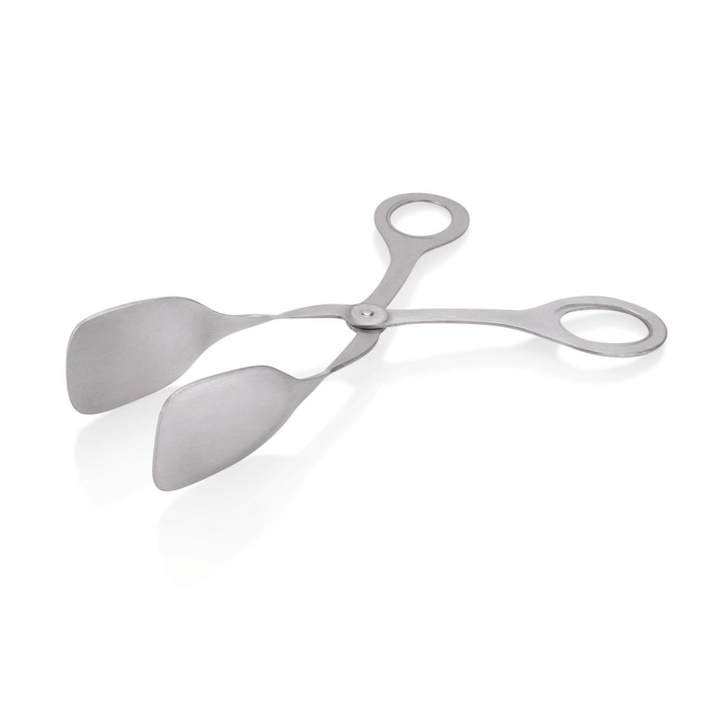 Gebäckzange / Brötchenzange, CNS, gelocht, 18 cm Länge Produktbild 