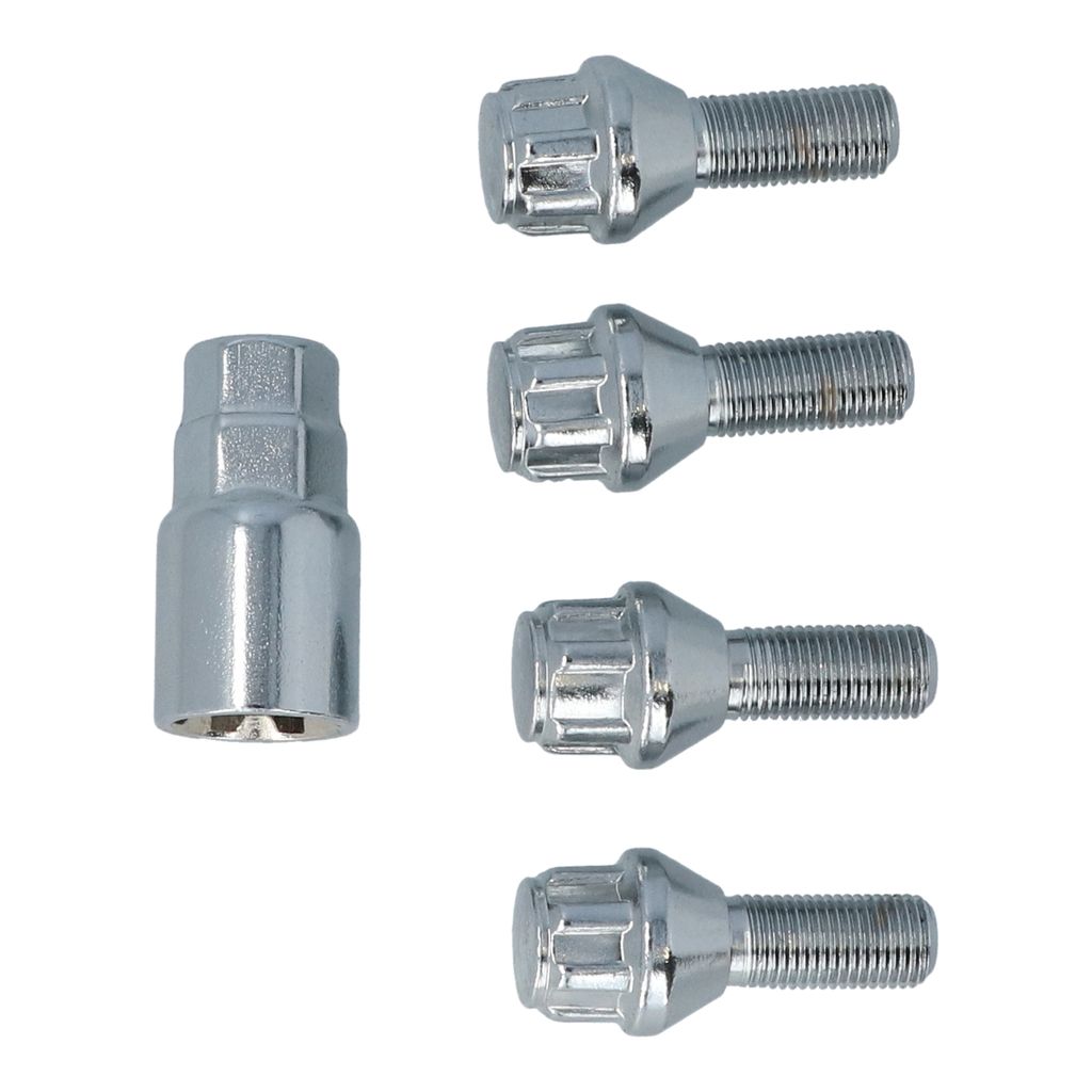Set di blocca-ruota Carpoint M12x1,25x26 mm conico Immagine del prodotto 