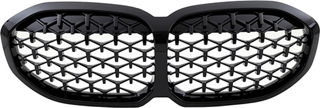 Sport Diamant Kühlergrill schwarz Glanz Performance passt für BMW 1er F40 ab 2019