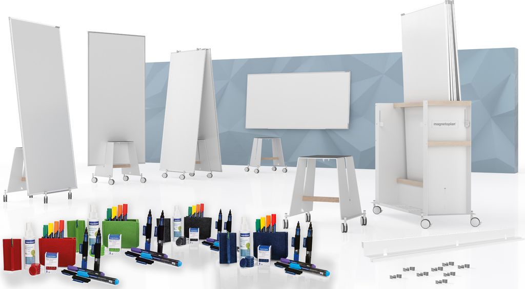 Magnetoplan 12412492 Design Thinking Whiteboard-Bundle, Large
