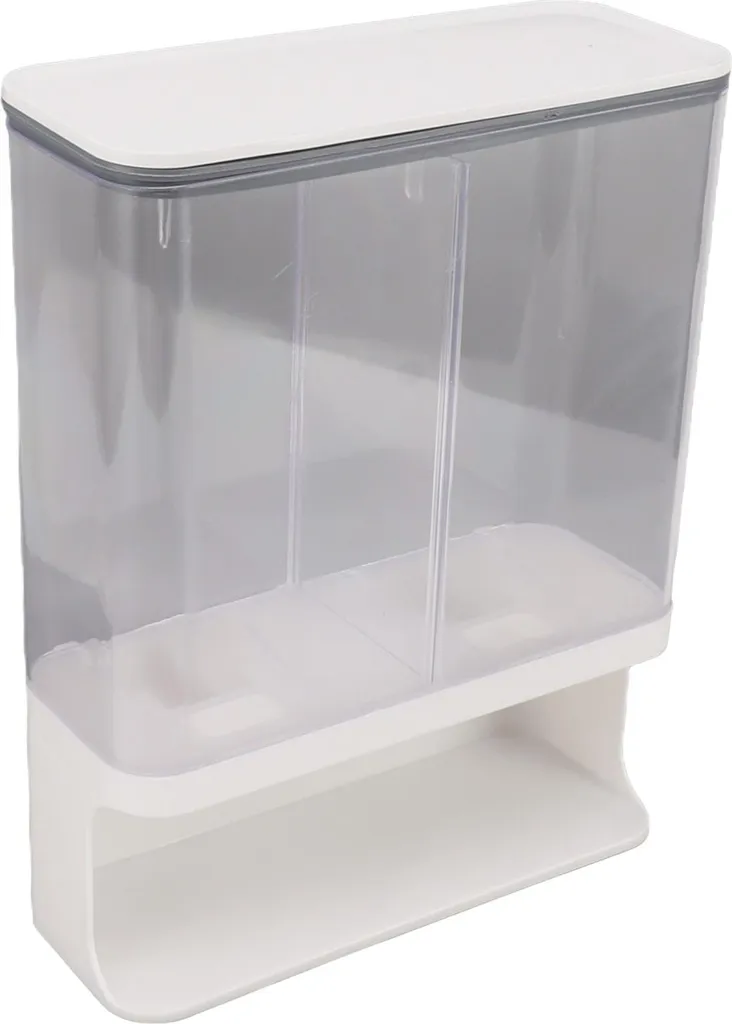 Distributeur de riz mural 3L type presse - Boîte à grains étanche - 3
