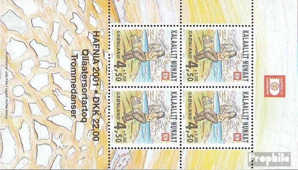Briefmarken Dänemark - Grönland 2000 Mi Block19 (kompl.Ausg.) postfrisch HAFNIA