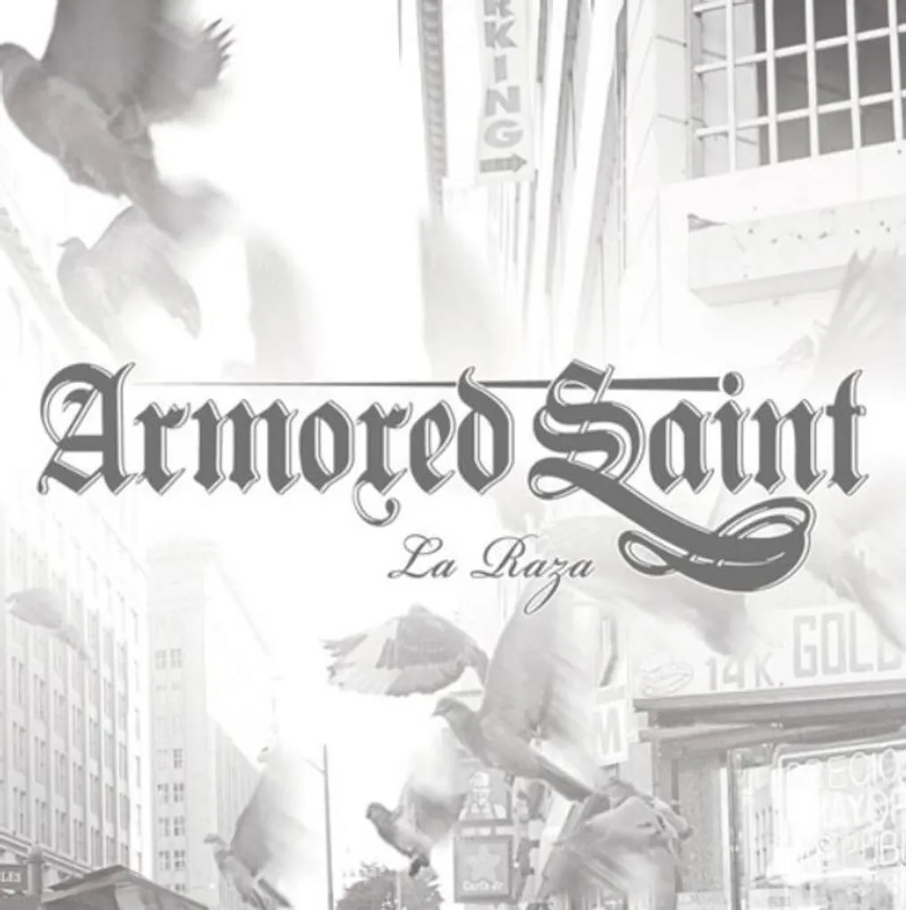 Armored Saint La Raza LP Vinyle Marbré Blanc Noir Remasterisé Limité