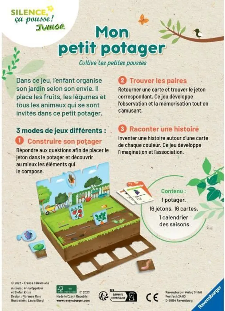 Petit potager d'appartement Silence it Grows Junior - Activité enfant