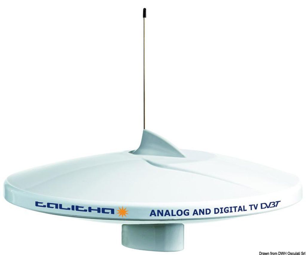 GLOMEX Talitha AGC/DAB AM-FM TV Antenne weiß - Osculati 29.926.20