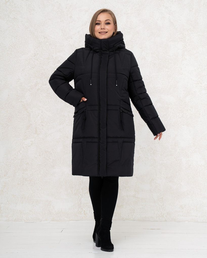 Damen-Winterjacke 0439 - 58 Schwarz A.G.