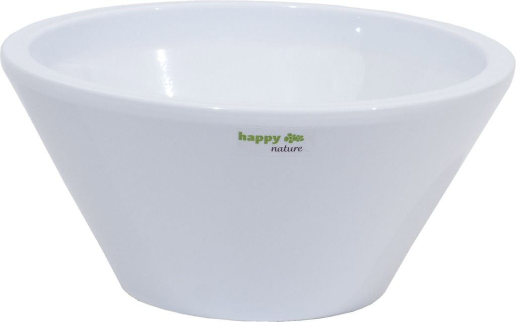Keramik Schale Capri weiß Ø 22 cm H 10,5 cm happy-nature sukkulente Kakteen