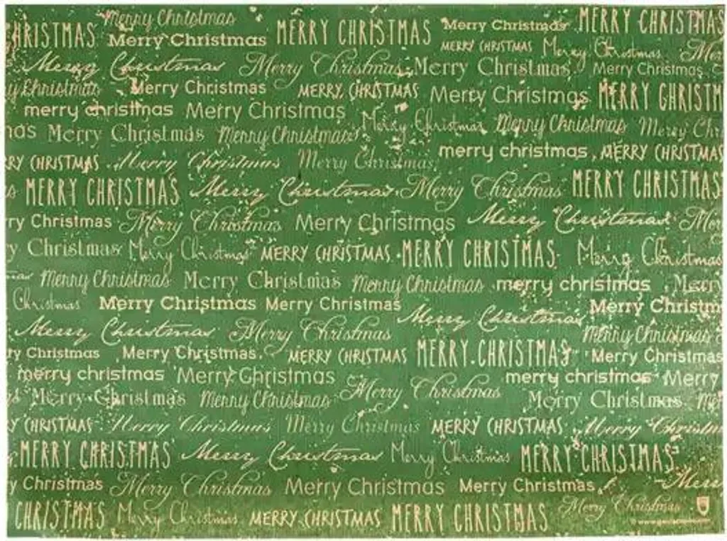 Set de table de fête Vert Noël 31x43 cm pour repas de groupe - 500p