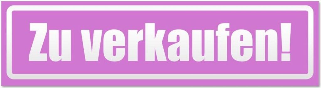 Kiwistar - Autoaufkleber - Flieder - 30 x 8 cm - Invertiert - Hinweis Aufkleber Sticker für Auto, Kfz, Fahrrad, PKW, LKW