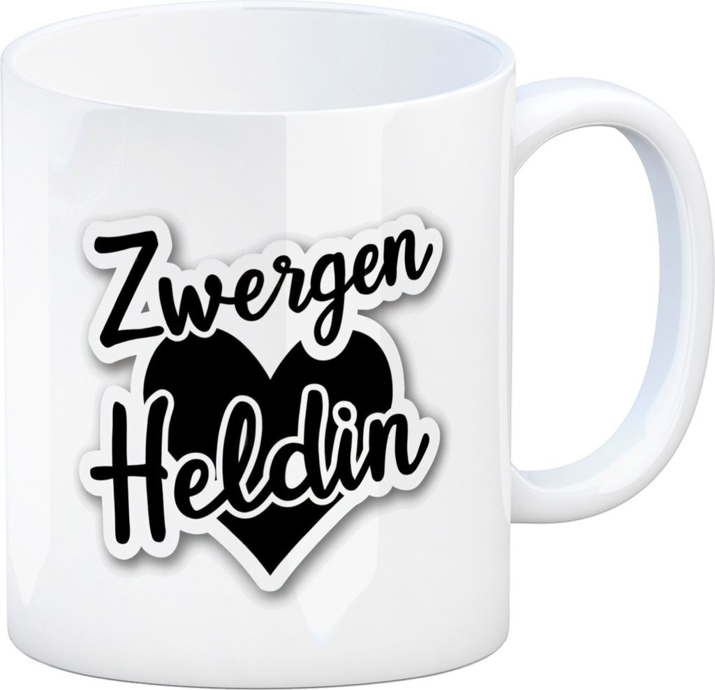 Zwergen Heldin mit Herz Kaffeebecher für Erzieherinnen