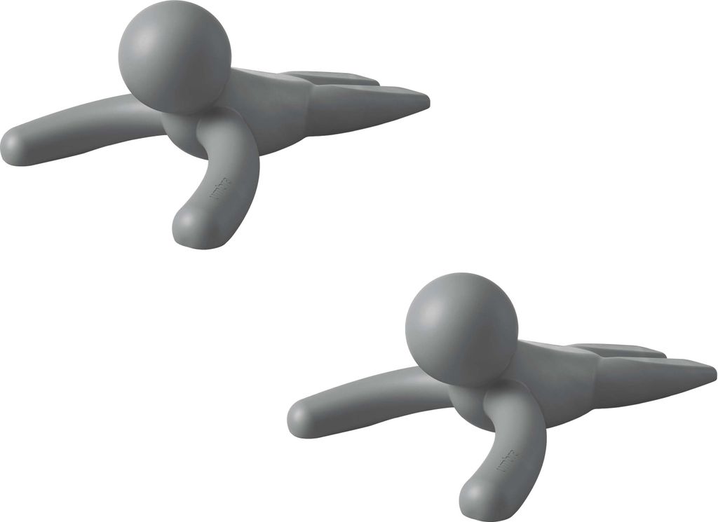 Umbra Türstopper Buddy 2er Set, Türkeil, TPR-Kunststoff, Anthrazit, 14 x 10 cm, 1013767-149