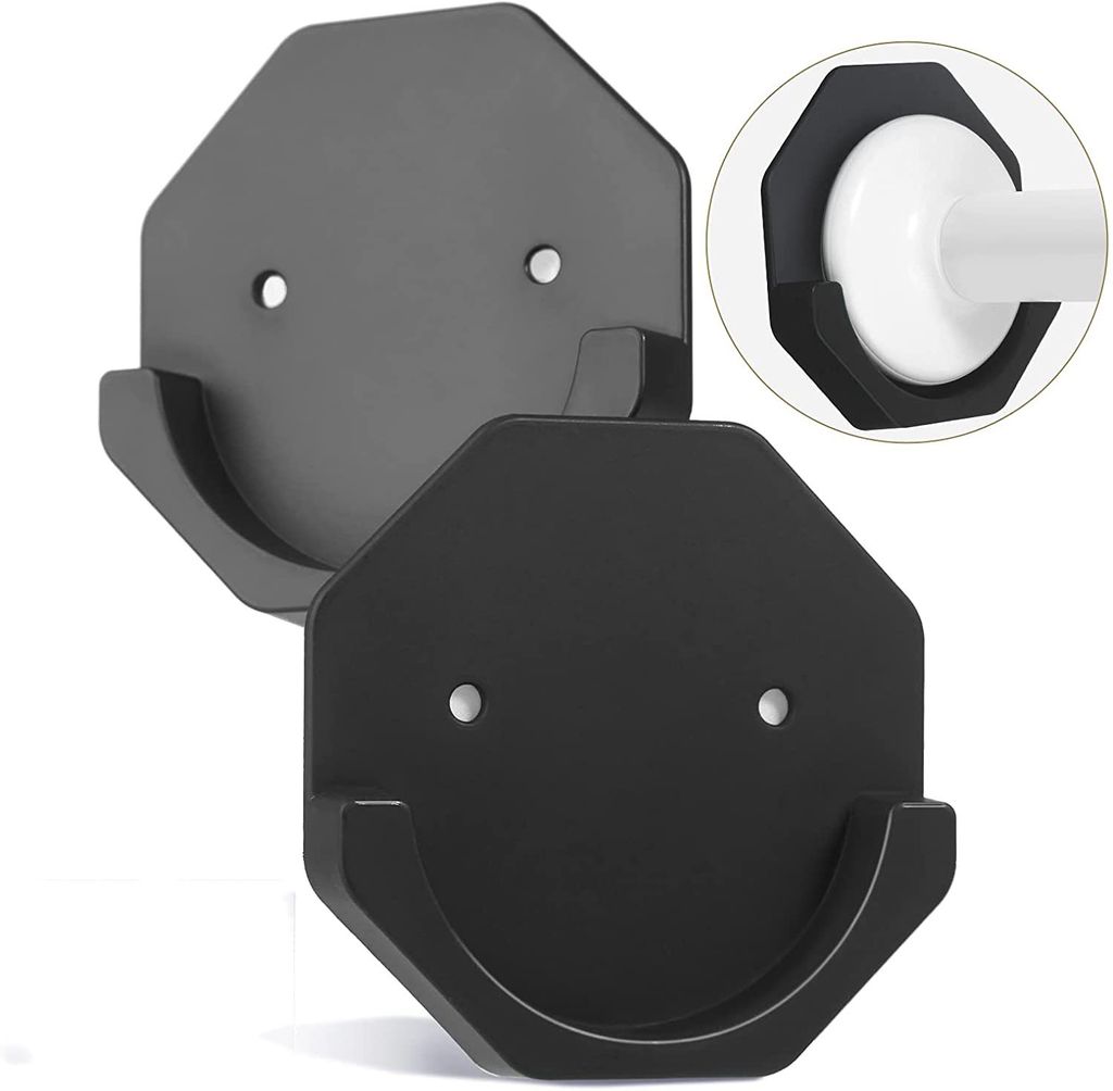 4 Gardinenstangenhalter Edelstahl | Für 32 Mm Rohre, Decken-/Wandmontage | Gebürstet, Mit 3 Löchern