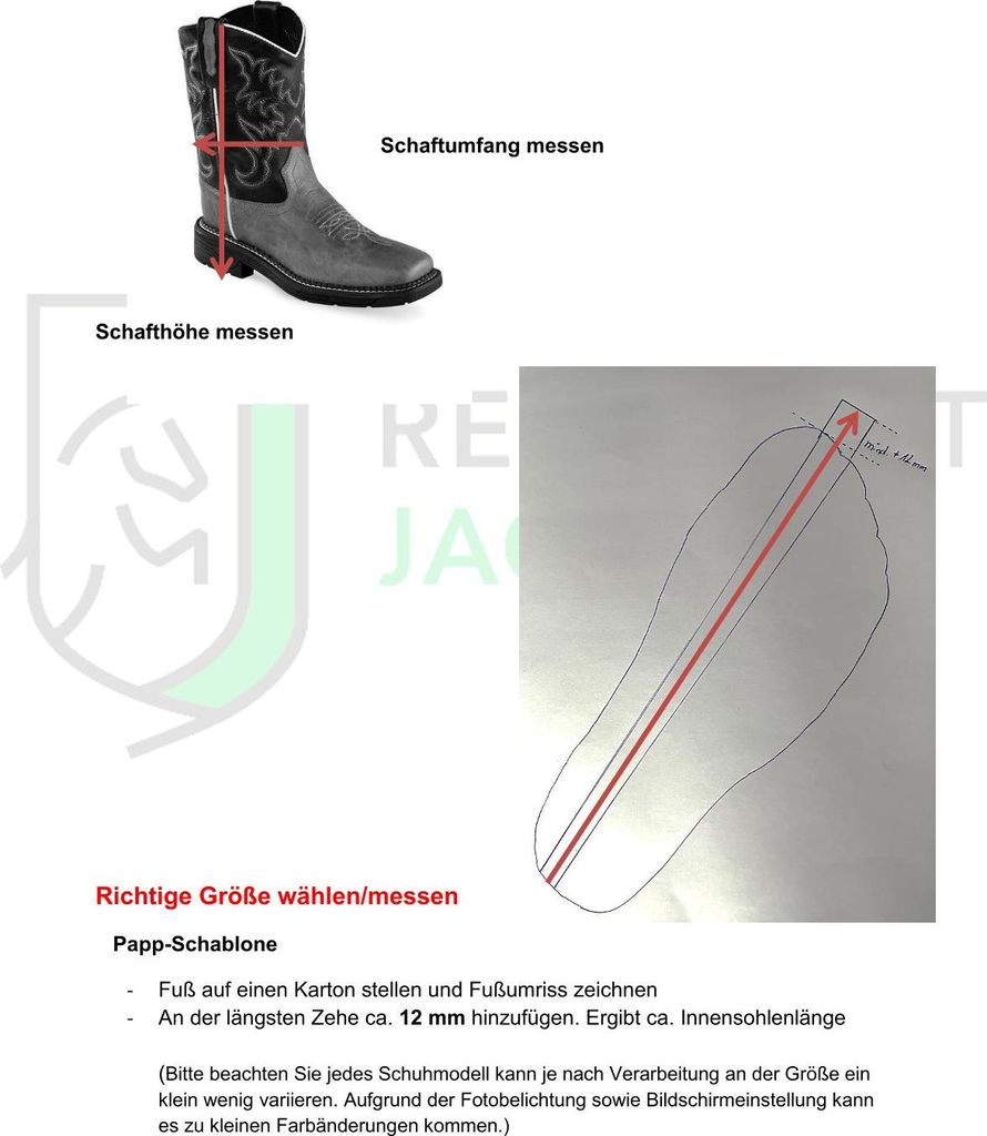 Westernreitstiefel, Westernboots, Arbeitsstiefel, Reitstiefel, Größe:40