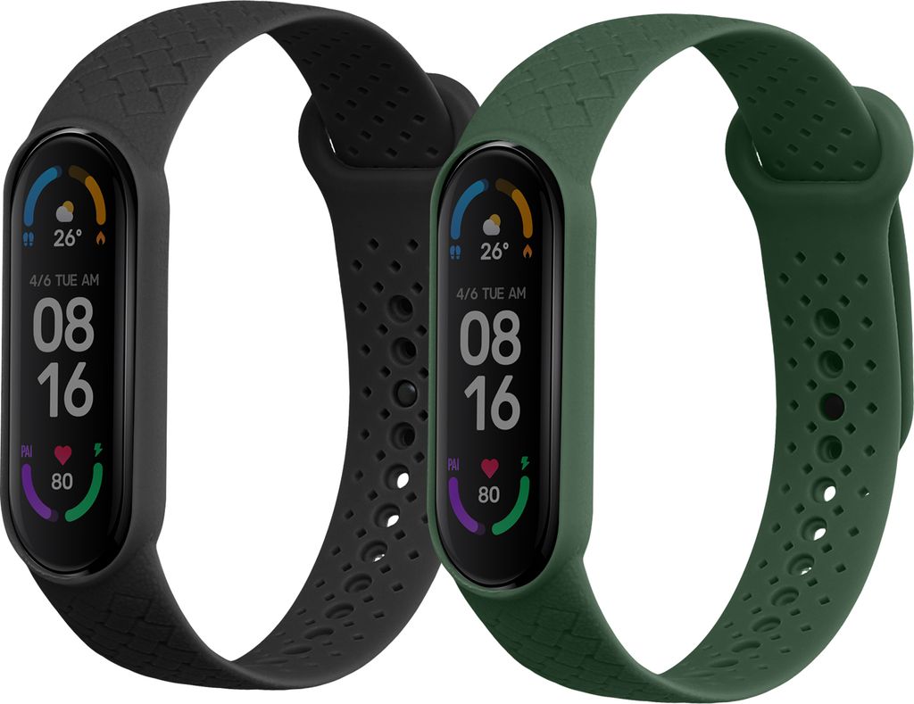 kwmobile 2x Sportarmband kompatibel mit Xiaomi Mi Band 6 / Produktbild 