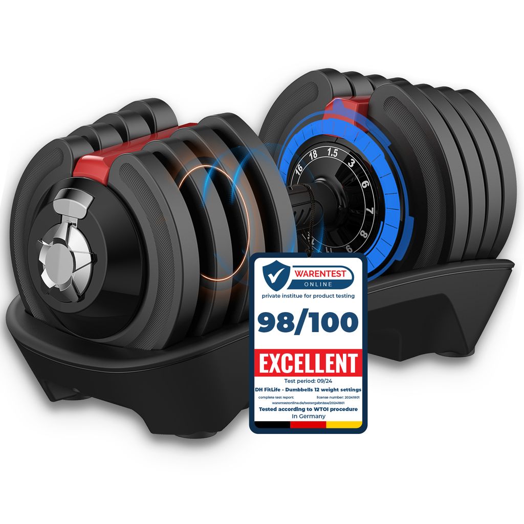 DH FitLife 1 x 18 kg (1 szt.) hantle regulowane od 1,5 do Zdjęcie produktu 