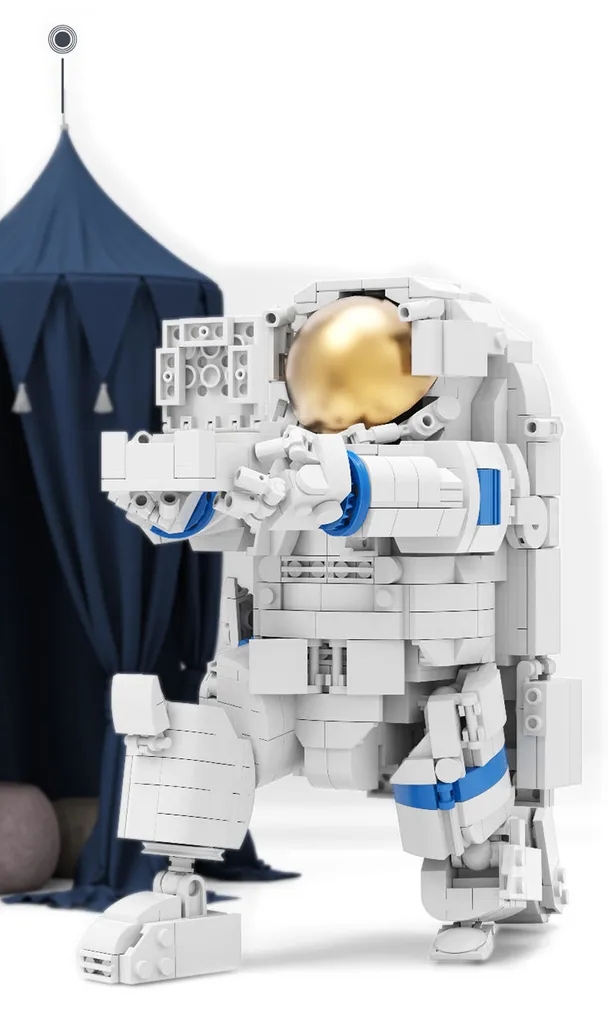 COIL Jeu de Construction Astronaute 787 Pcs Compatible Blanc 14 Ans+ - 5