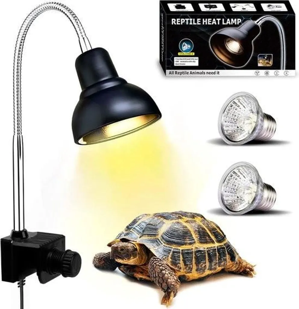 Sistema Riscaldante UVA UVB 25W Nero - Lampada Professionale Rettili