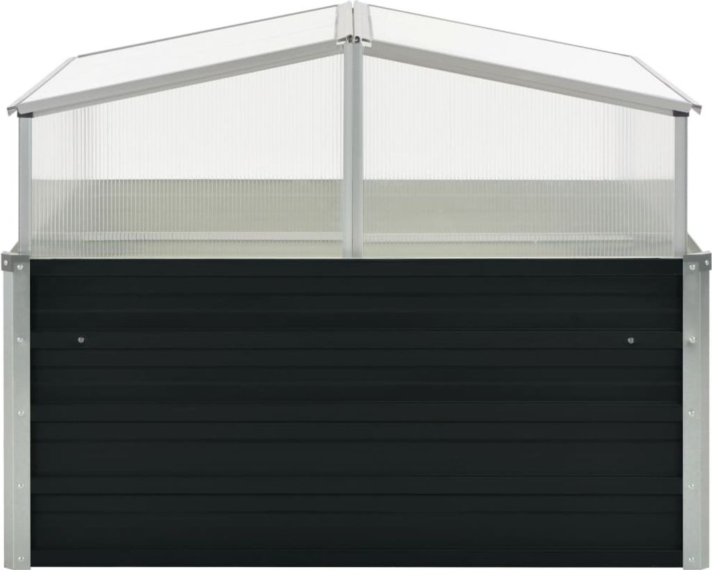 vidaXL Szklarnia antracyt 100x100x77 cm Stal ocynkowana Zdjęcie produktu 