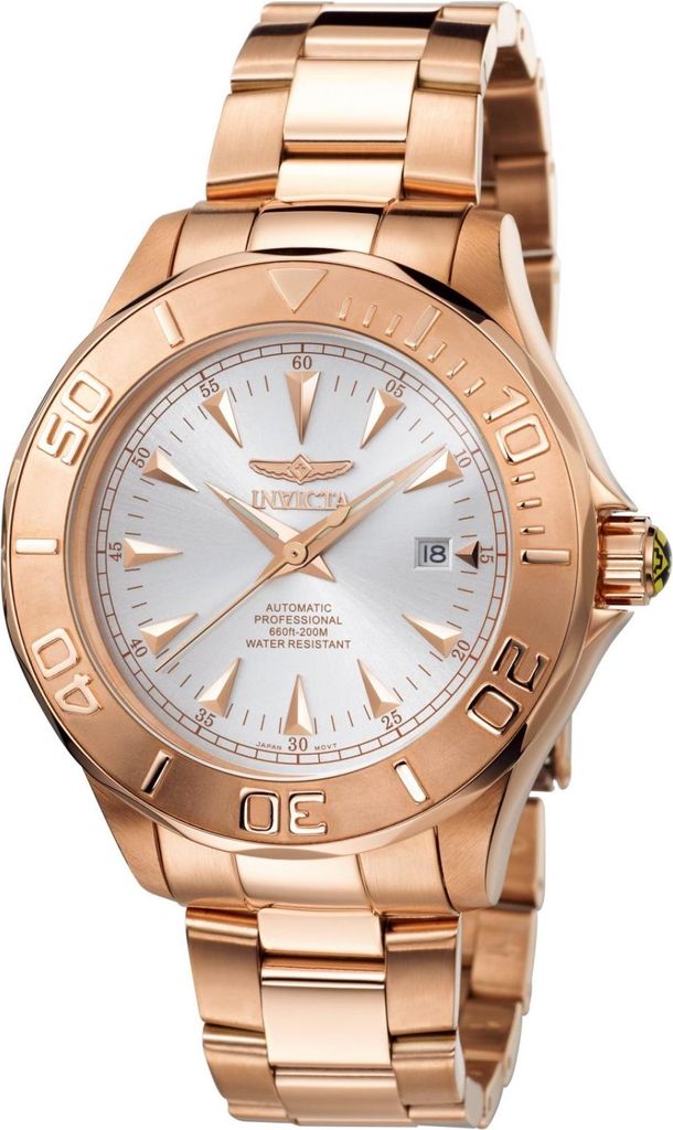 Invicta Signature 7111 Herren uhr - Wasserdicht - Analog - Automatikuhr - Edelstahl mit silbernen zifferblat - 47mm