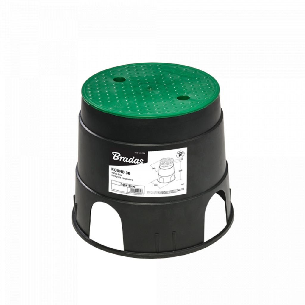 BRADAS Tige de vanne ronde, Ø 30cm ROUND 30 BR-DSSZ-O30G Image du produit 