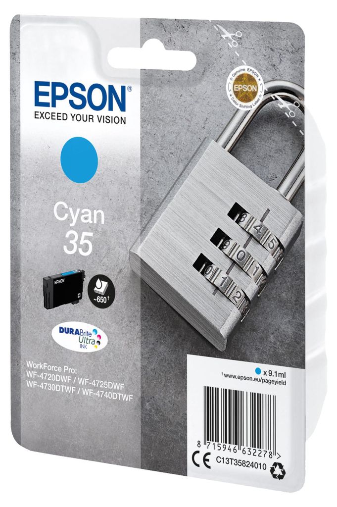 Epson Tintenpatrone cyan DURABrite Ultra Ink 35    T 3582 Produktbild 