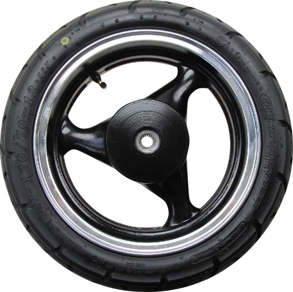 Jonway Stratos Chicago Alu-Komplettrad Roller hinten 50ccm 2Takt 706749 Motorroller.de Rollerfelge + Reifen Hinterradfelge Scooter Ersatzteil Service