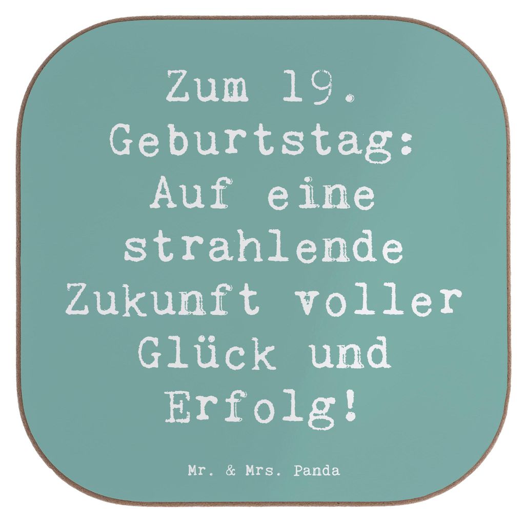 Mr. & Mrs. Panda Untersetzer für Gläser Spruch 19. Produktbild 