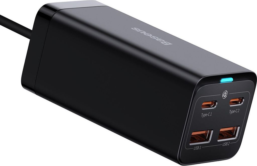 Baseus GaN3 Pro Wandladegerät 2xUSB-C + 2xUSB, 100W Produktbild