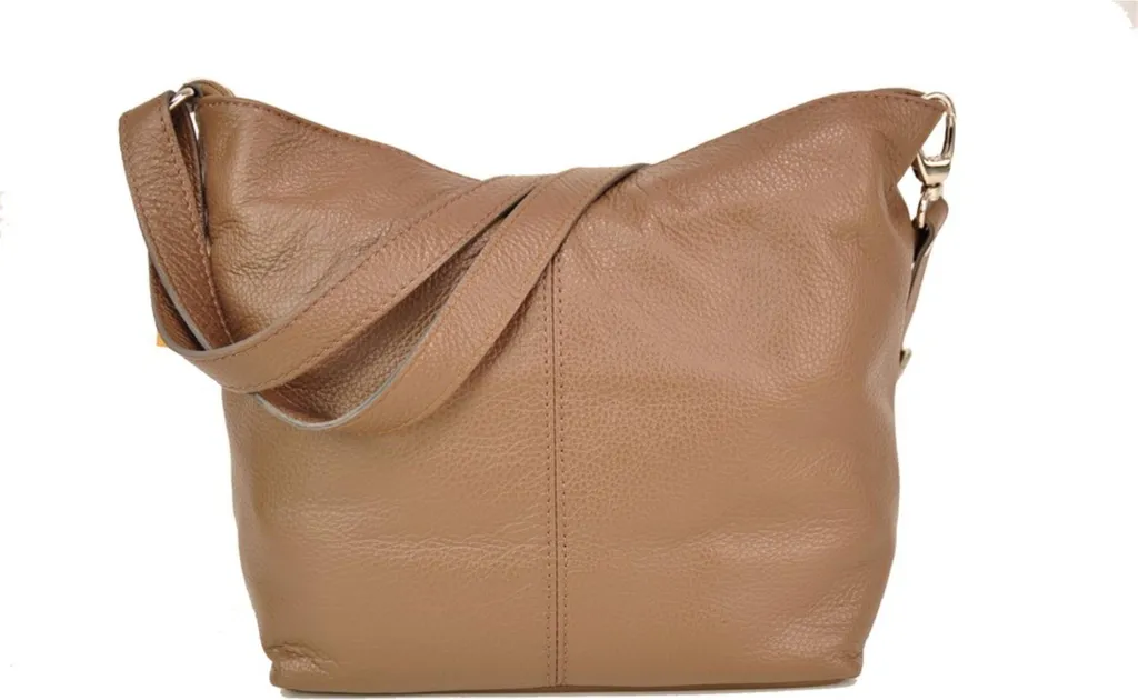 Sac Bandoulière Barberini's Sacs 129 en Cuir Souple et Finition Or