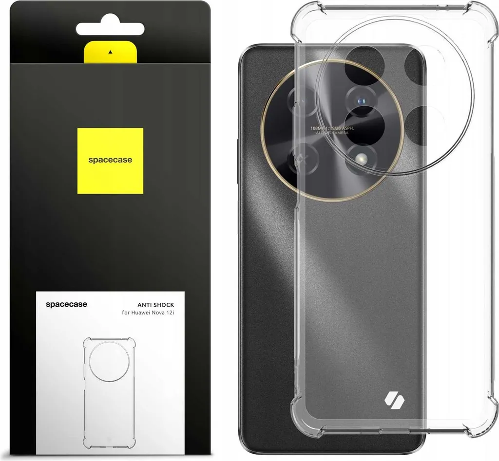 Coque silicone Huawei Nova 12i SPACECASE transparente et anti-choc