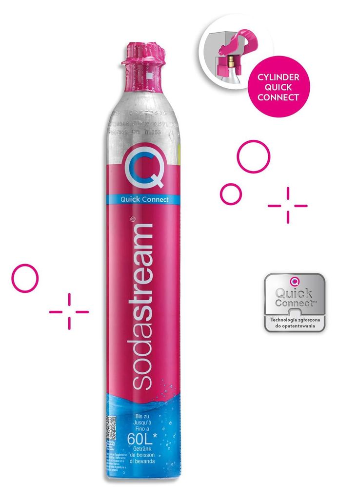 Oddzielna butla CO2 Sodastream - szybki zawór, 80L Zdjęcie produktu 