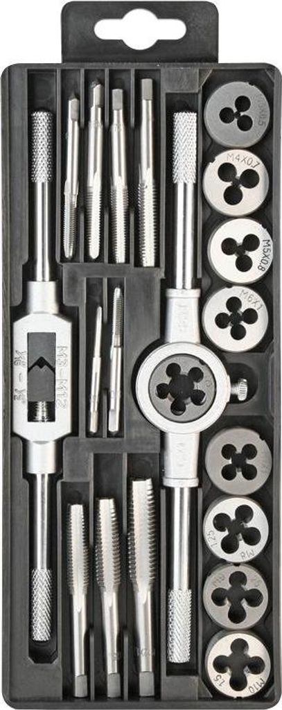Satz Schneideisen und Gewindebohrer M3-M12 20-teilig - G-580-3190