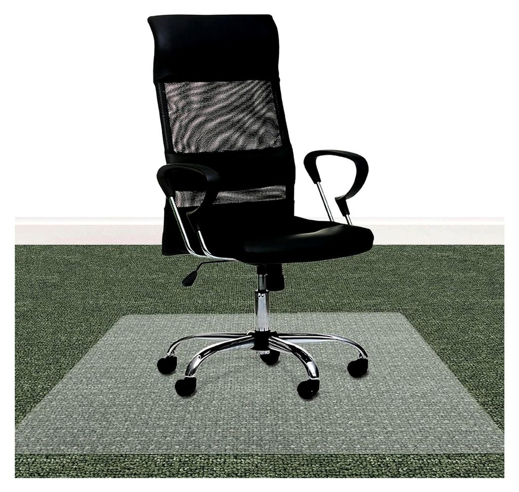 Bodenschutzmatte ECO-MAT aus PET - transparente Stuhlmatte für Teppichböden - 100% ohne BPA und Phthalate - geruchsfreie Unterlage aus recyclebar...