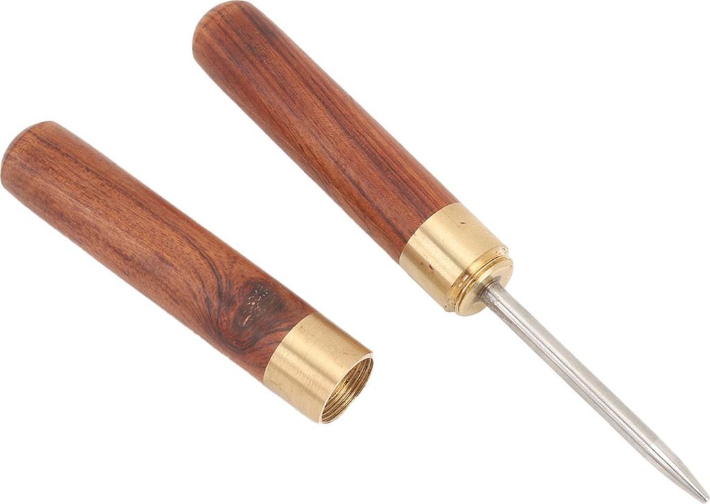 Schlägerbesaitungsahle, Werkzeugmaschine aus Edelstahl mit Holzgriff für Tennis-, Badminton- und Sportschläger