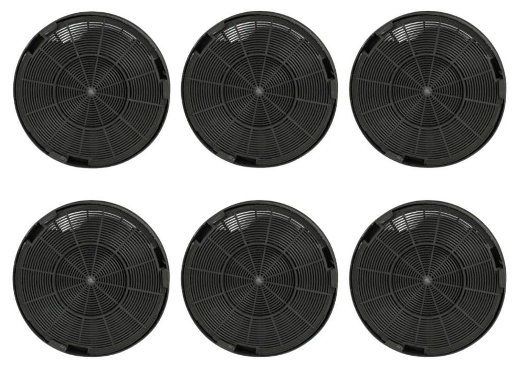 6x Trade-Shop Aktivkohle-Filter kompatibel mit Electrolux 942490140 942492361 942490100 942492199 94249242503 94264010200 EFC90640X EFC105X