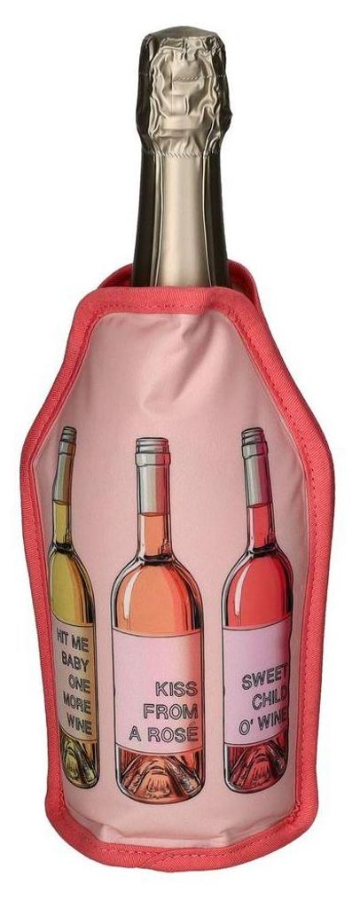 Froid, Kühlmanschette, Motiv: Weinflaschen, rosa Produktbild 