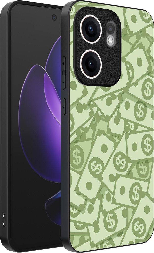 Smartphonica Telefon Fall geeignet für Oppo Reno 13F mit Geld Impressum - TPU Backcover Fall mit Geld Design