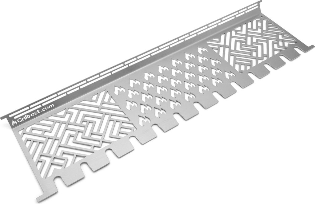 Edelstahl Multistation | Warmhalterost für Broil King Baron / Regal / Imperial 520 u. 590 | mit Drumstick Halterung | 3mm stark